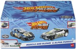 Mattel Hot Wheels Set 2 Masinute Metalice Pull Back Muscle And Blown Si Alpha Pursuit 1: 43 (MTHPR91_HPR97) - etoys