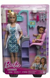 Mattel Barbie Cariere Set Mobilier Cu Papusa Doctor Stomatolog Blonda (MTDHB63_HKT69)