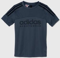 Adidas gyerek póló nyomott mintás - kék 152