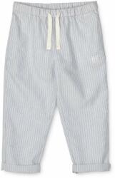 Liewood gyerek pamut nadrág Orlando Stripe Pants mintás - kék 134