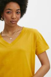 Medicine pamut póló női, sárga - sárga M - answear - 3 790 Ft