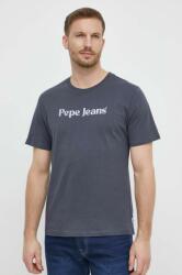 Pepe Jeans pamut póló CLIFTON szürke, férfi, nyomott mintás, PM509374 - szürke L - answear - 12 990 Ft