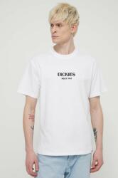 Dickies pamut póló MAX MEADOWS TEE SS fehér, férfi, nyomott mintás, DK0A4YRL - fehér XL