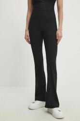 Answear Lab nadrág női, fekete, magas derekú trapéz - fekete M - answear - 17 990 Ft