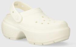 Crocs papucs Stomp Slide bézs, női, platformos, 209347.0WV - bézs Női 39/40