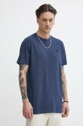 Superdry pamut póló sötétkék, férfi, sima - sötétkék S - answear - 10 990 Ft