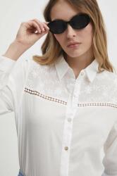 ANSWEAR pamut ing női, galléros, fehér, regular - fehér XL - answear - 24 990 Ft