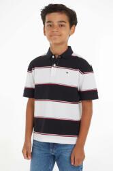 Tommy Hilfiger gyerek pamut póló sötétkék, mintás - sötétkék 128 - answear - 27 990 Ft