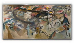 COLORAY. HU Üvegkép Kandinsky absztrakció 140x70 cm