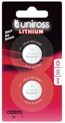 Uniross CR2025 3V lítium gombelem 2db/csomag (U2CR2025)