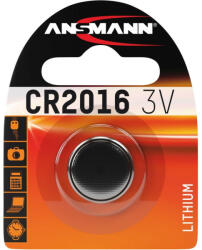 ANSMANN CR2016 3V lítium gombelem 1 db/csomag (CR2016-ANS)