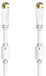 Hama Коаксиален антенен кабел SAT, F-Plug - F-Plug, позлатен, 1, 5 m, 100 dB (HAMA-205251)