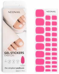 NEONAIL Easy On Gel Stickers folii autocolante pentru unghii pentru picioare culoare P02 32 buc
