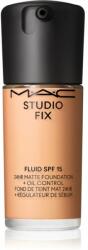 MAC Cosmetics Studio Fix Fluid SPF 15 24HR Matte Foundation + Oil Control mattító alapozó SPF 15 árnyalat NW15 30 ml