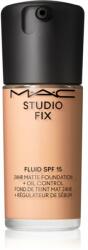 MAC Cosmetics Studio Fix Fluid SPF 15 24HR Matte Foundation + Oil Control матиращ фон дьо тен SPF 15 цвят C3.5 30ml