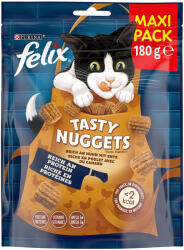 FELIX Felix 3 + 1 gratis! Snackuri pisici - Tasty Nuggets Pui și rață (4 x 180 g)