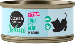 Cosma Cosma Preț special! 6 x 70 g Nature Kitten Hrană umedă pisici - Ton & aloe vera