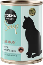 Cosma Cosma Preț special! 6 x 100 g Soup Hrană umedă pisici - Somon cu zucchini