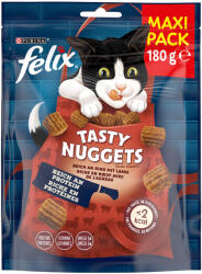 FELIX Felix 3 + 1 gratis! Snackuri pisici - Tasty Nuggets Vită și miel (4 x 180 g)