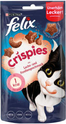FELIX Felix 3 + 1 gratis! Snackuri pisici - Crispies Somon & păstrăv (4 x 45 g)