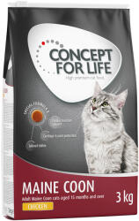 Concept for Life Concept for Life 15% reducere! Life, hrană uscată pisici, diverse grameje - Maine Coon Adult rețetă îmbunătățită, 3 kg