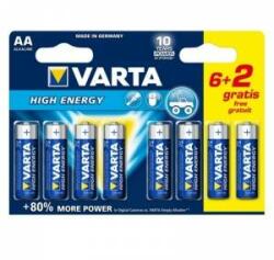 VARTA Baterie Alcalină Varta LR6 AA 1, 5V High Energy (8 pcs)