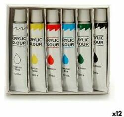 pincello Set de pictură Multicolor Vopsea acrilică 12 ml (12 Unități)