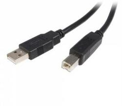 StarTech Cablu USB A la USB B Startech USB2HAB1M Negru