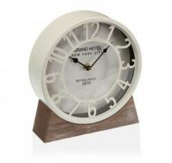 Versace Stolní hodiny Versa Alb Lemn MDF (20 x 20 x 6 cm) (Ø 20 cm)