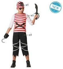 BigBuy Costum deghizat pentru copii Pirat 7-9 ani Costum bal mascat copii