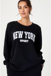 Be You Ladies NYC Slogan Sweat Set - Black
