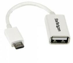 StarTech Cablu Micro USB la USB Startech UUSBOTGW Alb