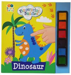 Buddy&Barney Carticica de colorat si pictat cu degetul - Dinozaur