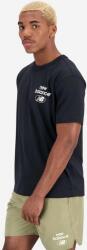 New Balance pamut póló fekete, nyomott mintás - fekete L - answear - 12 990 Ft