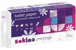 WEPA Prestige Kamilla 3 rétegű fehér 150 lapos 8 tekercs/csomag toalettpapír (TP83PK) - macropolis
