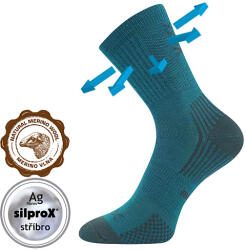 Voxx zokni Optimalik kék-zöld 3 pár 20-24 119928 (119928)