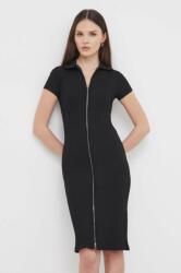Calvin Klein ruha fekete, mini, testhezálló - fekete M - answear - 59 990 Ft
