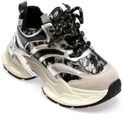 Flavia Passini Pantofi sport FLAVIA PASSINI argintii, 20261, din piele naturala 40