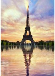 Eiffel-torony pasztell színekben kreatív gyémántkirakó készlet (Kör alakú gyémántszemekkel)