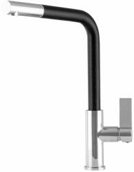 Gamma Side Mosogató Csaptelep - Kihúzható zuhanyfej, Szemcsés Fekete (BSE-bp) - rent-xgranit