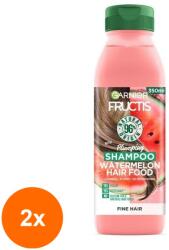  Garnier Fructis Hair Food pepene verde pentru subtire 350 ml Set 2x