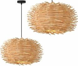 Toolight Szerszámlámpa, mennyezeti lámpa BOHO NATURAL 1xE27 APP1486-1CP, natúr barna, OSW-05942 (OSW-05942)