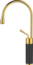 INVENA Invena, AKKUMULÁTOR UMYWALKOWA WYSOKA STONE BLACK/GOLD, INV-BU-03-W17-V (INV-BU-03-W17-V)