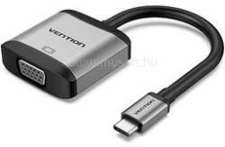 Vention USB-C -> VGA (0, 15m Szürke Aluminum Ötvözet) konverter (TDFHB) (TDFHB) - mysoft