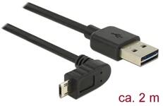 Delock 83856 Easy USB 2.0 A/Easy USB 2.0 Micro-B kábel (83856)
