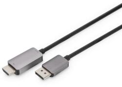 ASSMANN Cablu adaptor DisplayPort 8K DP la HDMI tip A, Digitus, 1, 8 m, Negru (DB-340305-018-S)