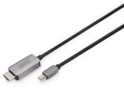 ASSMANN Cablu adaptor Digitus 8K Mini DisplayPort Mini DP - HDMI Tip A 1m, Negru (DB-340109-010-S)