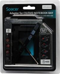 Spacer Adaptor SATA Spacer, 2.5" HDD/SSD Caddy (SPR-25DVDN)