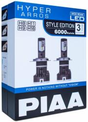 PIAA Hyper Arros Gen3 LED izzókészlet H8/H9/H11/H16 6000K autólámpákhoz (LEH142E)
