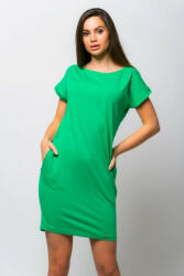 Victoria Moda Oldalzsebes mini ruha - Zöld - S/M